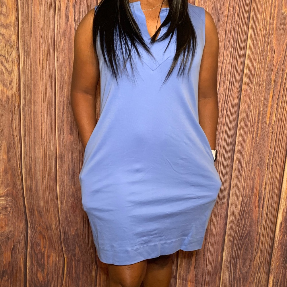 Old Navy Split Neck Fitted Mini Dress